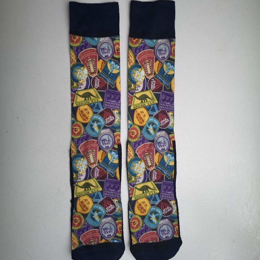 Disney & Lucas Film Navy Adult Unisex Logo Socks Various Shows or Movies